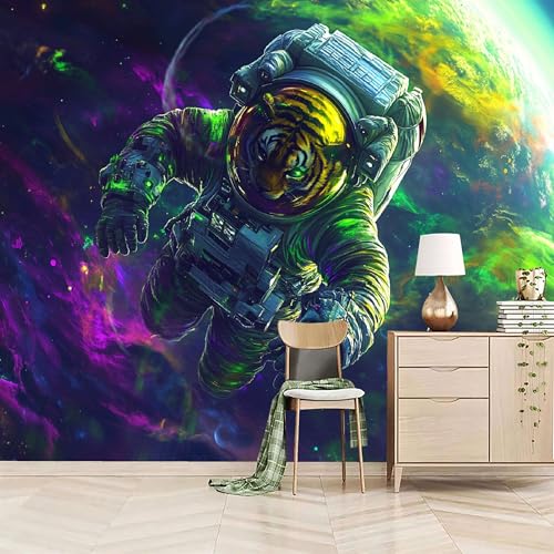 Vlies Fototapete 300x256cm Tiger-Astronaut Selbstklebende Vliestapete - Atmungsaktiv & Schimmelhemmend - Sci-Fi-Kunststil Wandtapete Bildtapete 3d Effekt Für Wohnzimmer Schlafzimmer Vlies Fototapete 300x256cm Tiger-Astronaut Selbstklebende Vliestapete - Atmungsaktiv & Schimmelhemmend - Sci-Fi-Kunststil Wandtapete Bildtapete 3d Effekt Für Wohnzimmer Schlafzimmer von Generisch