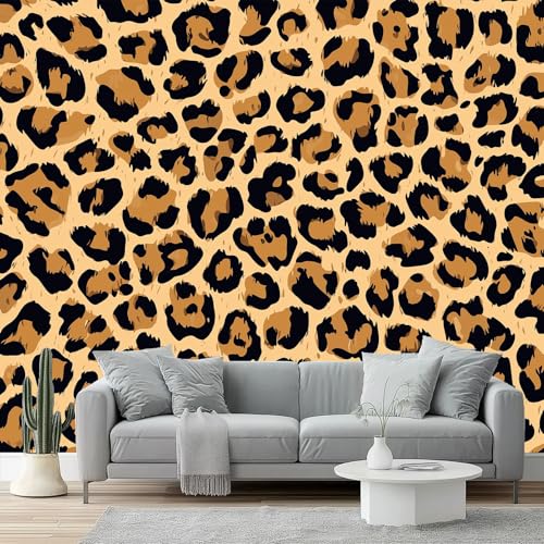 Vlies Fototapete 3D Effekt Tapete Einfach Tier Leopard Textur Groß Vliestapeten Poster, 400 x 280 cm Study Zimmer Wohnzimmer Fototapete Dekoration, Gelb Motiv TV Hintergrund Wandtapete Vlies Fototapete 3D Effekt Tapete Einfach Tier Leopard Textur Groß Vliestapeten Poster, 400 x 280 cm Study Zimmer Wohnzimmer Fototapete Dekoration, Gelb Motiv TV Hintergrund Wandtapete von Generisch