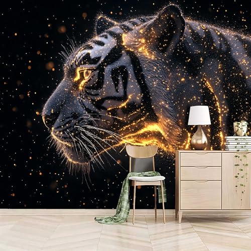 Vlies Fototapete 500x280cm Tiger Selbstklebende Vliestapete - Atmungsaktiv & Schimmelhemmend - Tiermalerei Wandtapete Bildtapete 3d Effekt Für Wohnzimmer Schlafzimmer Vlies Fototapete 500x280cm Tiger Selbstklebende Vliestapete - Atmungsaktiv & Schimmelhemmend - Tiermalerei Wandtapete Bildtapete 3d Effekt Für Wohnzimmer Schlafzimmer von Generisch