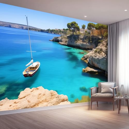 Vlies Fototapete Natur Thema, Ozean Inseln Wasserdichtes Tapeten Für Wohnzimmer Schlafzimmer TV Hintergrund Wanddeko - 350 x 256 cm Großes 3D Effect Wandtapete Wandbild Vlies Fototapete Natur Thema, Ozean Inseln Wasserdichtes Tapeten Für Wohnzimmer Schlafzimmer TV Hintergrund Wanddeko - 350 x 256 cm Großes 3D Effect Wandtapete Wandbild von Generisch
