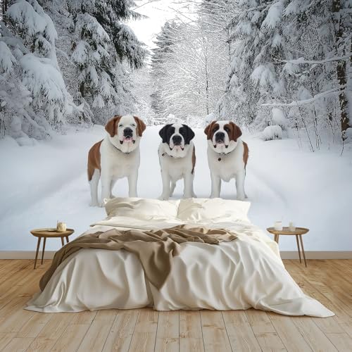 Vlies Fototapete Tierhund Schneelandschaft 400 x 280 cm - Fototapete Hotel Spa Wohnzimmer Moderne Vliestapete XXL Wandtapete Motivtapeten Bildtapete 3d Effekt Wand Dekoration Vlies Fototapete Tierhund Schneelandschaft 400 x 280 cm - Fototapete Hotel Spa Wohnzimmer Moderne Vliestapete XXL Wandtapete Motivtapeten Bildtapete 3d Effekt Wand Dekoration von Generisch