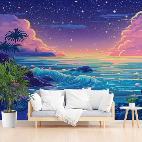 Vlies Fototapete Wellen Sonnenuntergang Landschaft 500x317cm - Foto Tapete Schlafzimmer Wohnzimmer Moderne Vliestapete Tropische Pflanzen Und Palmen Wandtapete Motivtapeten 3d Effekt Wand Dekoration Vlies Fototapete Wellen Sonnenuntergang Landschaft 500x317cm - Foto Tapete Schlafzimmer Wohnzimmer Moderne Vliestapete Tropische Pflanzen Und Palmen Wandtapete Motivtapeten 3d Effekt Wand Dekoration von Generisch