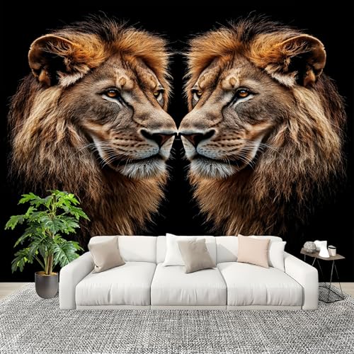 Vlies Wandbild 300x210cm Tierisches LöWenmuster Fototapeten Wasserdicht Kunstdrucke Wanddeko Schwarz Fototapete für Schlafzimmer Spielzimmer Küche Heimdekoration Wandtattoo Vlies Wandbild 300x210cm Tierisches LöWenmuster Fototapeten Wasserdicht Kunstdrucke Wanddeko Schwarz Fototapete für Schlafzimmer Spielzimmer Küche Heimdekoration Wandtattoo von Generisch