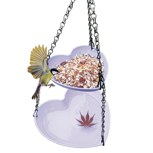 Vogelfutterspender für den Außenbereich – Vogelfutterstation und Badewanne Combo für den Außenbereich – wetterfeste Vogeltränke Tablett Futternapf für Balkon Garten Terrasse Hof Wildlife Sanctuary von Generisch
