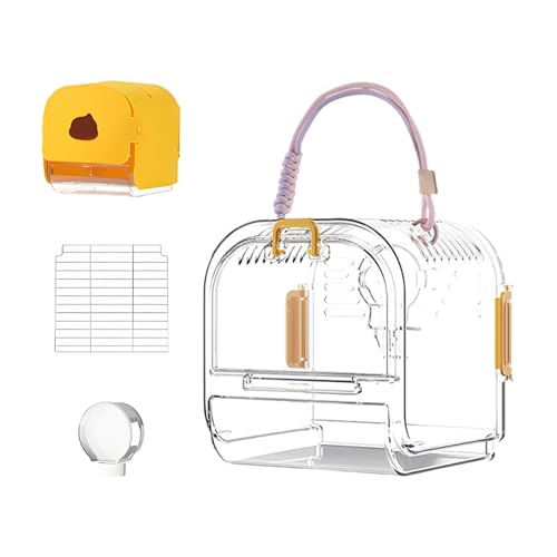 Vogelkäfig – Große Schmiedeeiserne Fliegerkäfig mit abnehmbarem Tablett | Sittichhabitat mit abnehmbarem Tablett | Nistschutz für tragbare Vögel von Generisch