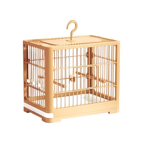 Vogelkäfig | Metall Open Top Bird Cage | Papageienfink Kanarische Sittich Shotiel Travel Cage | Shotet Nest Habitat mit leichtem Pull-Out-Tablett | Falten- und atmungsaktives Vogelkäfig von Generisch