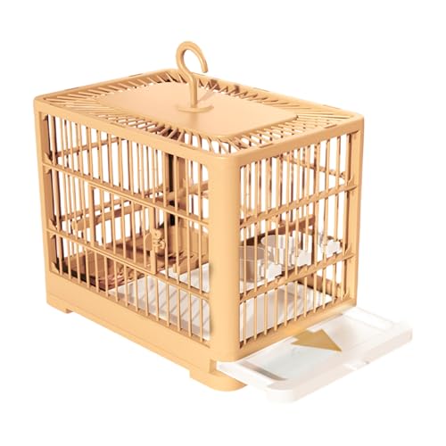 Vogelkäfig - Vogelträger | Shotet Nest Habitat mit leichtem Pull-Out-Tablett | Geräumige Vögel Käfig mit sicheren Griffen | Falten- und atmungsaktive Papageikäfige für Lovevirds Cockatiels Grus von Generisch