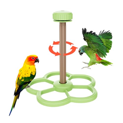 Vogelperch Stand | Parrot Intelligence Windmill Spielzeug, Anreicherung interaktiver Vogelspielzeug für Sittiche Conures Brudel Cockatiel Macaws Finches Fenster Innenviete von Generisch