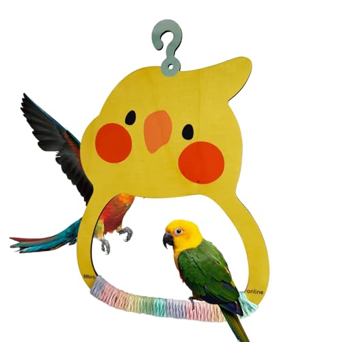 Vogelschaukeln für Papageien, Nymphensittichschaukel Spielzeug für Vogelkäfig – Holz-Sitzstange für Haustiere, Tiere, Lebensraum, Dekoration für Fensterbank, Hof, Balkon, Spielplatz, Garten Vogelschaukeln für Papageien, Nymphensittichschaukel Spielzeug für Vogelkäfig – Holz-Sitzstange für Haustiere, Tiere, Lebensraum, Dekoration für Fensterbank, Hof, Balkon, Spielplatz, Garten von Generisch