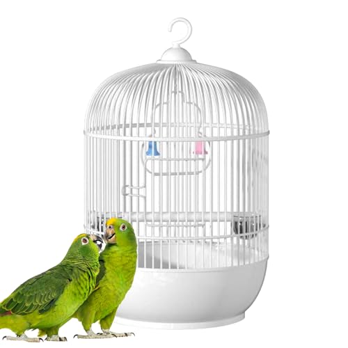 Vogelträger Käfig - Kompakte Reisebandkäse, Kleine Sitticheviary | Tragbares Conure, Runder Haustierkäfig Mit Handlauf Für Cockatiels Lovebirds Kanarien Tauben Finken Im Freien Im Freien Im Freien Tra von Generisch