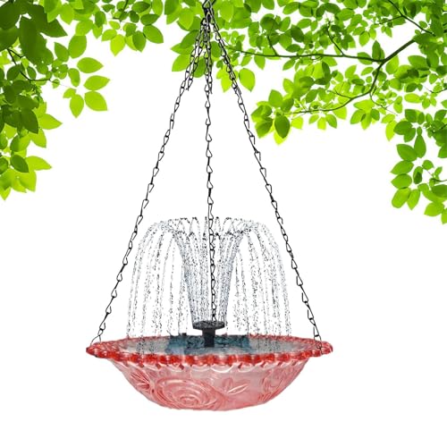 Vogeltränke, solarbetriebener Vogel-Wasserbrunnen – hängende Futterspender, Trinkbad für Kolibri, Outdoor, Terrasse, Balkon, Außenbereich, Gartendekoration Vogeltränke, solarbetriebener Vogel-Wasserbrunnen – hängende Futterspender, Trinkbad für Kolibri, Outdoor, Terrasse, Balkon, Außenbereich, Gartendekoration von Generisch