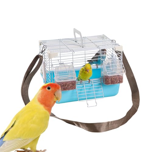 Vogeltransportbox - Leichte Kleintiertransportbox Mit Abnehmbarem Tablett - Mit Tragegriff & Robustes Kleintierzubehör Für Nymphensittiche, Pfirsichköpfchen Und Perlaustriche von Generisch