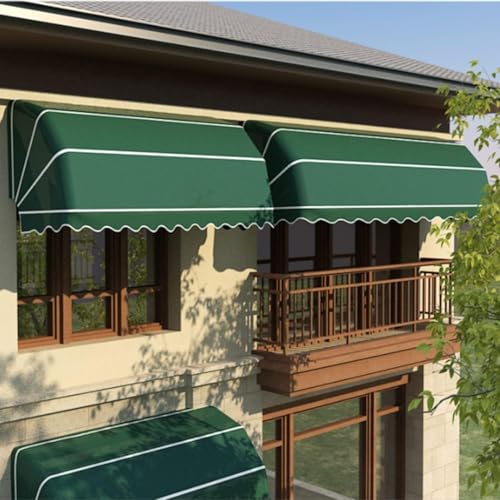 Vollständig montierte Türmarkise aus Polyester-Leinen, regenfester Sonnenschutz mit Metallhalterungen, für Außenbereich, Terrasse, Garten Vollständig montierte Türmarkise aus Polyester-Leinen, regenfester Sonnenschutz mit Metallhalterungen, für Außenbereich, Terrasse, Garten von Generisch