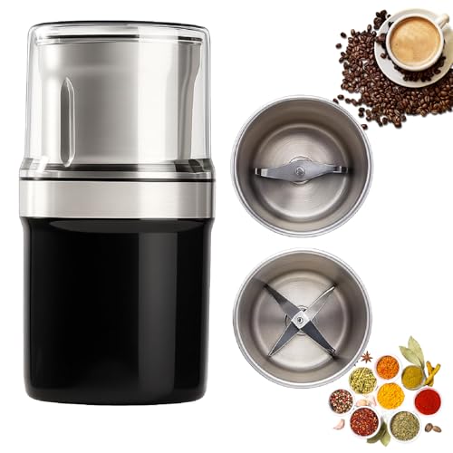 Voltix Electric Multi-Use Cup Grinder – Large Capacity Stainless Steel, Double Layer Sealing Portable Coffee Machine,Detachable & Water Washable (C) von Generisch
