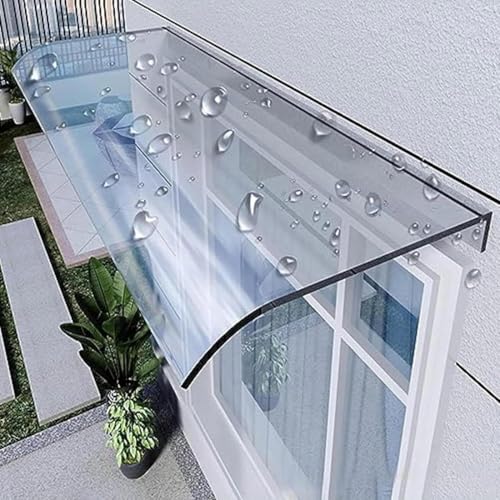 Vordach für die Haustür, transparenter Schreibtischbogen aus Polycarbonat, langlebiger und witterungsbeständiger Schutz von Generisch