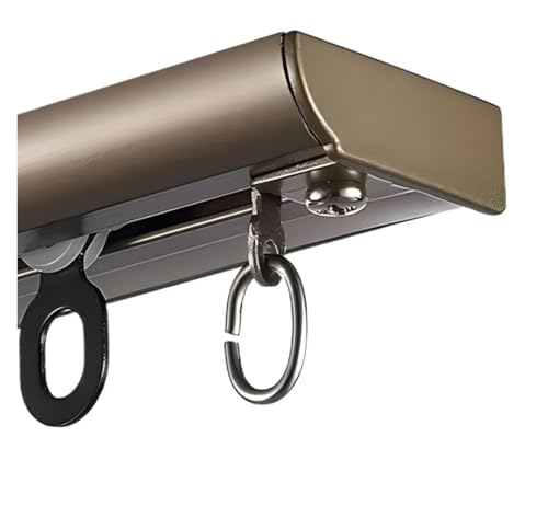 Vorhangschiene für Raumteiler, robustes Aluminium, 2 m - 12 m, geräuschloses Gleiten, ideal für Wohnzimmer von Generisch
