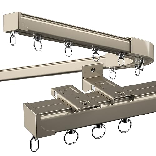 Vorhangschienensystem – vielseitig für Zuhause, Badezimmer, Schlafzimmer, Küche, Balkon und Erkerfenster – ideal für Sichtschutz- und Verdunkelungsvorhänge – luxuriöser Vorhang Vorhangschienensystem – vielseitig für Zuhause, Badezimmer, Schlafzimmer, Küche, Balkon und Erkerfenster – ideal für Sichtschutz- und Verdunkelungsvorhänge – luxuriöser Vorhang von Generisch