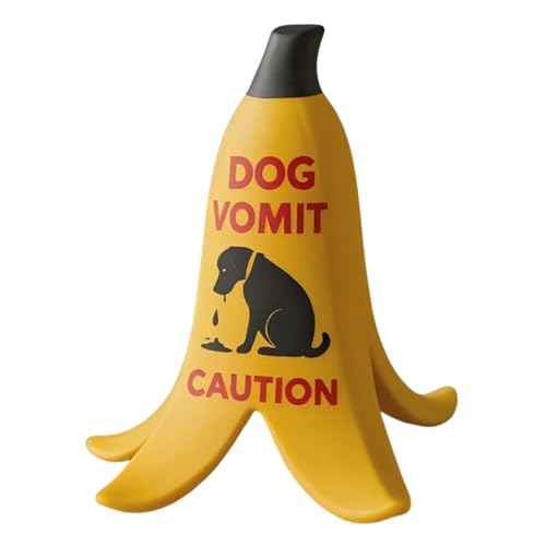 Vorsicht Katzenhusten Warnschild | Stehschild Für Tisch &,Lustiges In Bananenform Für Wohnzimmer Schlafzimmer Büro Wohnung Haus von Generisch