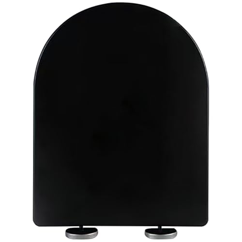 WC-Sitz, Absenkautomatik mit rutschfesten Puffern und verstellbaren Scharnieren, Schnellentriegelung, langlebiger Kunststoff-Klositz, einfache Befestigung oben WC-Sitz, Absenkautomatik mit rutschfesten Puffern und verstellbaren Scharnieren, Schnellentriegelung, langlebiger Kunststoff-Klositz, einfache Befestigung oben von Generisch