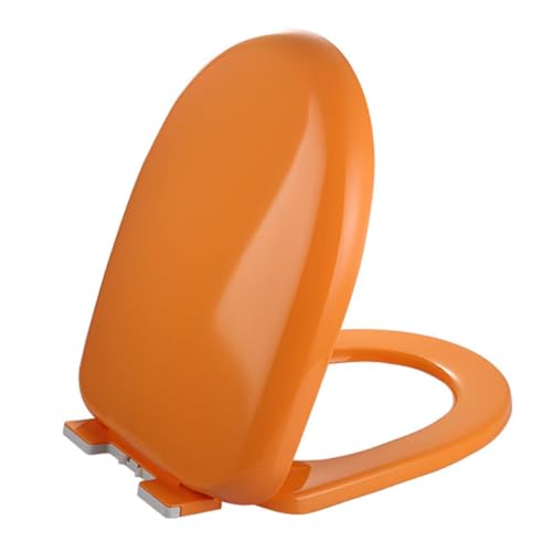 WC-Sitz, U-förmig, Soft-Close-Scharnier, Schnellverschluss, strapazierfähiges PP-Material, 180 kg Tragkraft, leicht zu reinigen, kein Zuschlagen, ideal für Familienbadezimmer WC-Sitz, U-förmig, Soft-Close-Scharnier, Schnellverschluss, strapazierfähiges PP-Material, 180 kg Tragkraft, leicht zu reinigen, kein Zuschlagen, ideal für Familienbadezimmer von Generisch