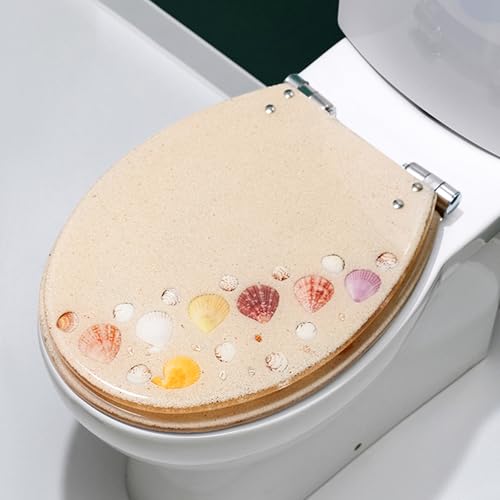 WC-Sitz aus transparentem Kunstharz, Absenkautomatik, Schnellverschluss, U/V/O-Form, moderner Stil WC-Sitz aus transparentem Kunstharz, Absenkautomatik, Schnellverschluss, U/V/O-Form, moderner Stil von Generisch