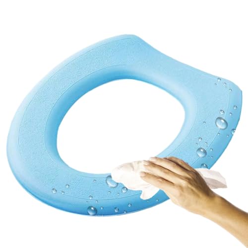 WC-Sitzbezug – Toilettendeckel-Sitz | waschbare WC-Abdeckungen | wasserdichte verdickte Wärme WC-Pad | einfache Reinigung Badezimmerzubehör | Toilettendeckelbezug Kissen für Badezimmer Hotel Hostel WC-Sitzbezug – Toilettendeckel-Sitz | waschbare WC-Abdeckungen | wasserdichte verdickte Wärme WC-Pad | einfache Reinigung Badezimmerzubehör | Toilettendeckelbezug Kissen für Badezimmer Hotel Hostel von Generisch