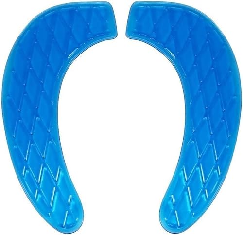 VICOPICO Toilettensitzbezug Weich Toilettensitzauflagen Waschbar Dicker WC Sitz Kissen Pads Sitzbezüge Toilettensitzbezug Plüsch Wc Wärmer Pad (A-Blau) von Generisch