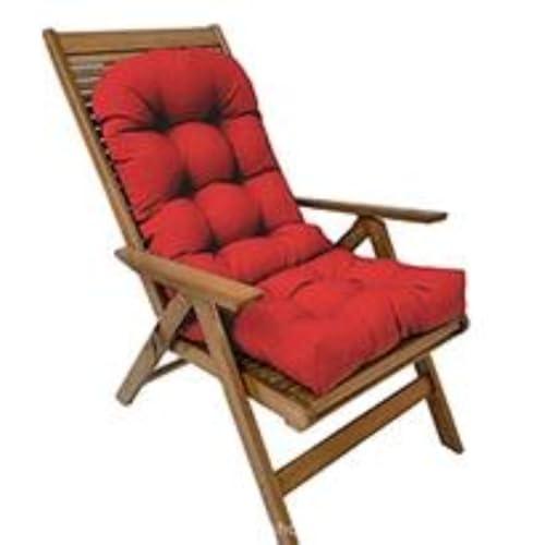 WFang625 Wasserdichtes gestepptes Kissen für Schaukelstühle, dick gepolstertes Anti-Rutsch-Sitzpolster mit Bändern, Outdoor-Liegestuhlkissen für Terrasse, Garten WFang625 Wasserdichtes gestepptes Kissen für Schaukelstühle, dick gepolstertes Anti-Rutsch-Sitzpolster mit Bändern, Outdoor-Liegestuhlkissen für Terrasse, Garten von Generisch