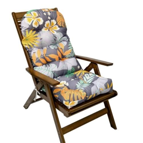 WFang625 Wasserdichtes gestepptes Kissen für Schaukelstühle, dick gepolstertes Anti-Rutsch-Sitzpolster mit Bändern, Outdoor-Liegestuhlkissen für Terrasse, Garten WFang625 Wasserdichtes gestepptes Kissen für Schaukelstühle, dick gepolstertes Anti-Rutsch-Sitzpolster mit Bändern, Outdoor-Liegestuhlkissen für Terrasse, Garten von Generisch