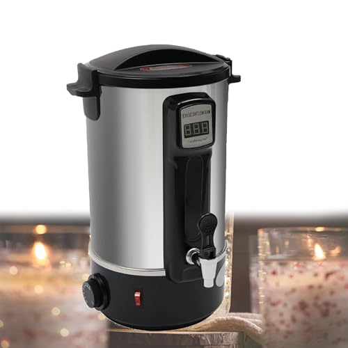 Wachsschmelzgerät zur Kerzenherstellung, großer 20 l/35 l Topf mit Heizkernauslauf und Digitalanzeige, ideal für Geschäft oder Handwerk, leicht zu reinigen Wachsschmelzgerät zur Kerzenherstellung, großer 20 l/35 l Topf mit Heizkernauslauf und Digitalanzeige, ideal für Geschäft oder Handwerk, leicht zu reinigen von Generisch