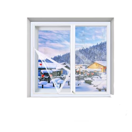 Wärmedämmung Fensterfolie 220x180cm Energiesparend & Winddicht Transparent Hitzeschutz für Fenster Türen & Glasoberflächen Einfache Installation Home Isolationslösung Wärmedämmung Fensterfolie 220x180cm Energiesparend & Winddicht Transparent Hitzeschutz für Fenster Türen & Glasoberflächen Einfache Installation Home Isolationslösung von Generisch