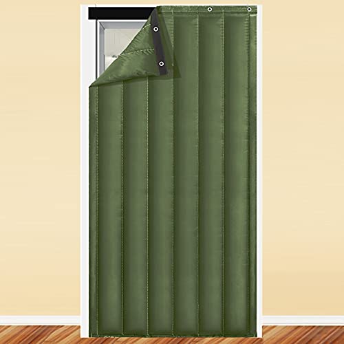 Wärmeisolierte Verdunkelungsvorhänge – schalldichte Raumverdunkelungspaneele für Haus und Terrasse, einfache Installation mit Raffhalter, Ösen-Design von Generisch