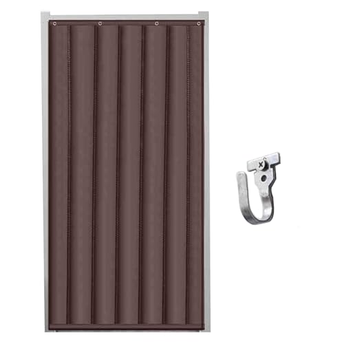 Wärmeisolierter Türvorhang, schalldichte und winddichte Türdecke für den Winter, Privatsphäre, temporäre Thermovorhänge mit Haken, Braun, 228,6 x 119,4 cm Wärmeisolierter Türvorhang, schalldichte und winddichte Türdecke für den Winter, Privatsphäre, temporäre Thermovorhänge mit Haken, Braun, 228,6 x 119,4 cm von Generisch