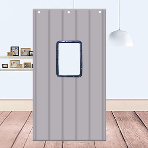 Wärmeisolierter Türvorhang, verdicktes, kältebeständiges Oxford-Gewebe für Supermärkte und Kühllager, schalldicht, grauer Vorhang, 0,85 x 2,2 m Wärmeisolierter Türvorhang, verdicktes, kältebeständiges Oxford-Gewebe für Supermärkte und Kühllager, schalldicht, grauer Vorhang, 0,85 x 2,2 m von Generisch