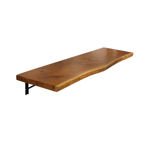 Wäschetisch aus Holz, schwebende Arbeitsplatte, an der Wand montiert, schwebender Klapptisch, platzsparende, klappbare Werkbank, einfach zu montieren, für kleine Räume, Apartment, Schlafzimm von Generisch