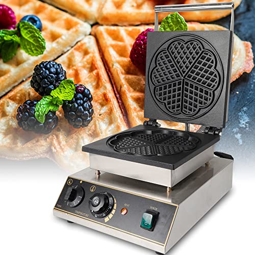 Waffeleisen in Herzform, Antihaft-Oberfläche, 5 Waffeln in 5 Minuten, zum Frühstück oder Verschenken Waffeleisen in Herzform, Antihaft-Oberfläche, 5 Waffeln in 5 Minuten, zum Frühstück oder Verschenken von Generisch