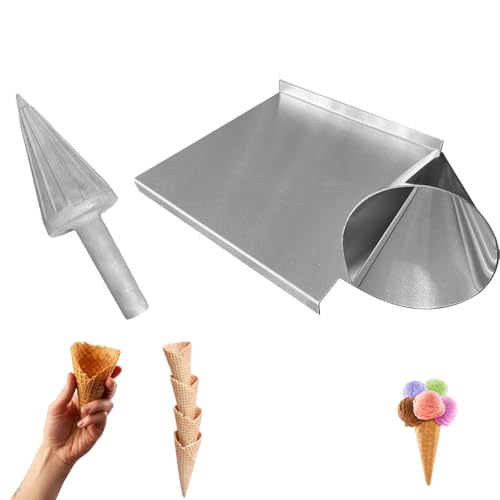 Waffelkegelform aus Edelstahl, antihaftbeschichtete Oberfläche, klare Textur, für Restaurant, Küche, Bäckereien, Snack-Shop von Generisch