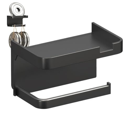 Wand-Toilettenpapierhalter, Selbstklebender Toilettenpapierhalter - Haushaltspapierhandtuchhalter | Wandmontierter Papierhalter für Badezimmer und Küche, Papierhandtuchhalter ohne Stanzen von Generisch