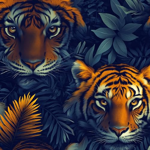 Wandfolie Selbsthaftend 44 X 500 cm 3D Tiger Tropisch Blätter Muster MöBelfolie Selbstklebend Geeignet FüR KüChe Bad WaschküChe Feuchtigkeits Schmutzabweisend Leicht Zu Reinigen Wandtapete Wandfolie Selbsthaftend 44 X 500 cm 3D Tiger Tropisch Blätter Muster MöBelfolie Selbstklebend Geeignet FüR KüChe Bad WaschküChe Feuchtigkeits Schmutzabweisend Leicht Zu Reinigen Wandtapete von Generisch