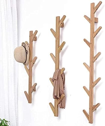 Wandgarderobe, Massivholz, Baumform, platzsparender Hängeorganizer für Wohnzimmer, Schlafzimmer, Eingangsbereich von Generisch