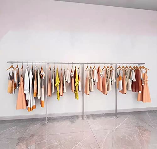 Wandgarderobe, runde Rohr-Kleiderstange, anpassbare Kleiderbügel für Schlafzimmer von Generisch