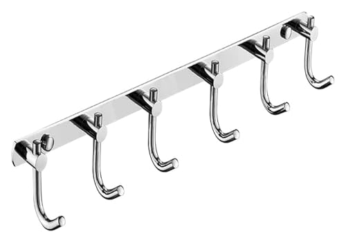 Wandgarderobe mit 3–6 Haken, Eingangsbereich, robuste Kleiderbügel für Badezimmer, Schlafzimmer, Schrank – 6 Haken, 40,5 cm, stilvolles und langlebiges Design Wandgarderobe mit 3–6 Haken, Eingangsbereich, robuste Kleiderbügel für Badezimmer, Schlafzimmer, Schrank – 6 Haken, 40,5 cm, stilvolles und langlebiges Design von Generisch
