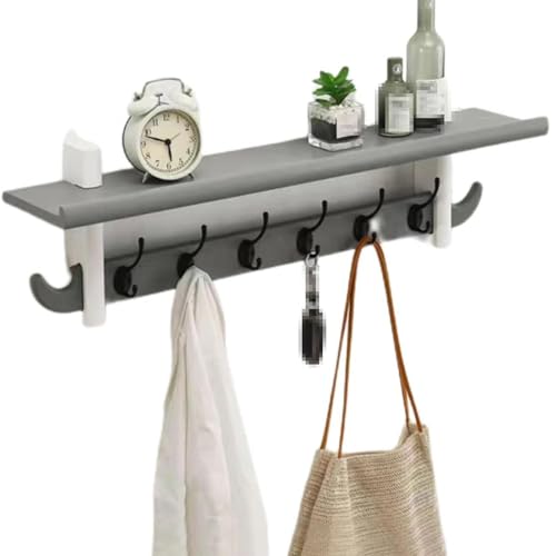 Wandgarderobe mit Ablage, zum Organisieren von Mänteln, Hüten, Taschen, Eingangsbereich, Badezimmer, Wohnzimmer, Schlafzimmer, Aufbewahrungslösung von Generisch