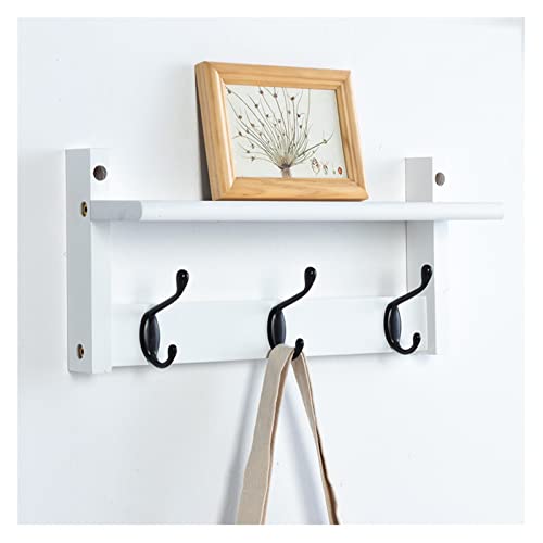 Wandgarderobe mit Ablage und Schlüsselhalter – Eingangsbereich mit robusten Haken aus Legierung für Wohnzimmer, Küche, Badezimmer – inklusive Briefhalter für einfache Lagerung Wandgarderobe mit Ablage und Schlüsselhalter – Eingangsbereich mit robusten Haken aus Legierung für Wohnzimmer, Küche, Badezimmer – inklusive Briefhalter für einfache Lagerung von Generisch