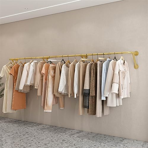 Wandgarderobe mit goldfarbenem Finish, robuste Kleiderstange für Eingang oder Ladenaufbewahrung Wandgarderobe mit goldfarbenem Finish, robuste Kleiderstange für Eingang oder Ladenaufbewahrung von Generisch