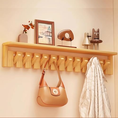 Wandgarderobenhaken aus Holz, natürliches Massivholz für Schrank, Küche, Schlafzimmer, Badezimmer, Eingangsbereich Wandgarderobenhaken aus Holz, natürliches Massivholz für Schrank, Küche, Schlafzimmer, Badezimmer, Eingangsbereich von Generisch