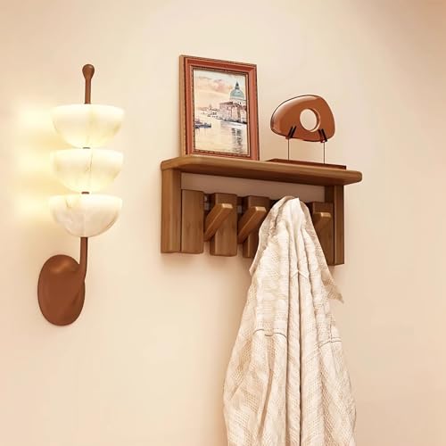 Wandgarderobenhaken aus Holz, natürliches Massivholz für Schrank, Küche, Schlafzimmer, Badezimmer, Eingangsbereich Wandgarderobenhaken aus Holz, natürliches Massivholz für Schrank, Küche, Schlafzimmer, Badezimmer, Eingangsbereich von Generisch
