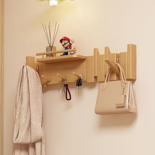 Wandgarderobenhaken aus Holz, natürliches Massivholz für Schrank, Küche, Schlafzimmer, Badezimmer, Eingangsbereich Wandgarderobenhaken aus Holz, natürliches Massivholz für Schrank, Küche, Schlafzimmer, Badezimmer, Eingangsbereich von Generisch