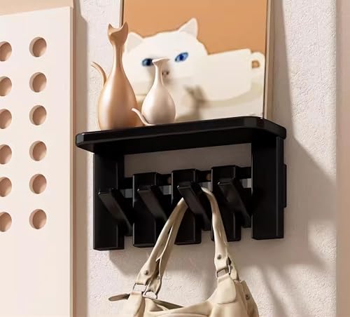 Wandgarderobenhaken aus Holz, natürliches Massivholz für Schrank, Küche, Schlafzimmer, Badezimmer, Eingangsbereich von Generisch