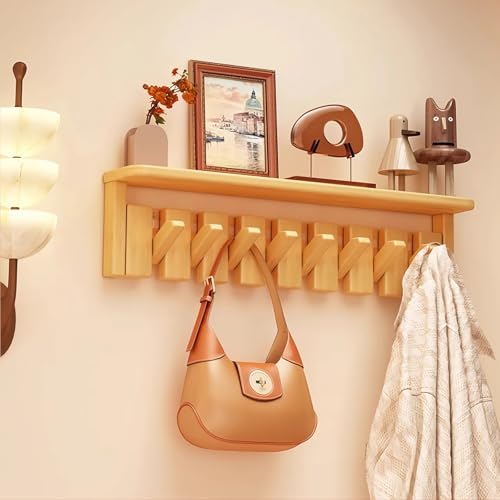 Wandgarderobenhaken aus Holz, natürliches Massivholz für Schrank, Küche, Schlafzimmer, Badezimmer, Eingangsbereich Wandgarderobenhaken aus Holz, natürliches Massivholz für Schrank, Küche, Schlafzimmer, Badezimmer, Eingangsbereich von Generisch